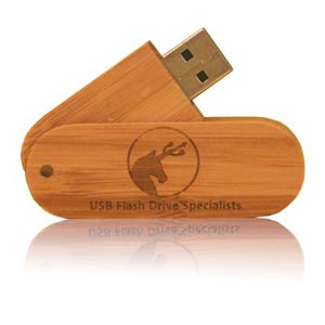 Wooden Twist USB Flash Drive. Wood Twist USB Memory Stick